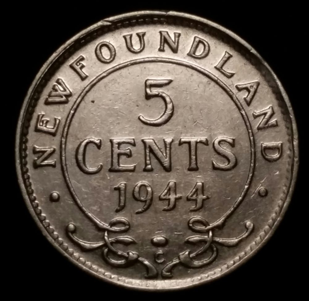 1944-NFLD-5-Cents-Planchet-Flaw